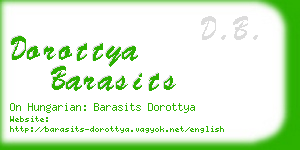 dorottya barasits business card